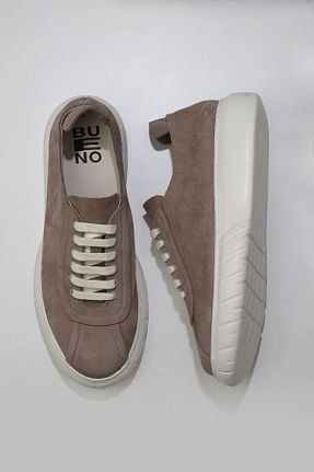 کفش اسنیکر طوسی مردانه چرم اصل Bueno Shoes - کد 72459272
