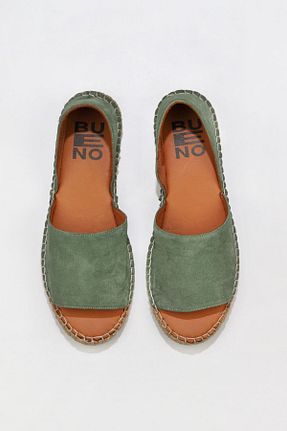 بابت سبز زنانه چرم خالص Bueno Shoes - کد 345309023
