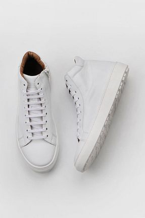بوت / نیم بوت سفید زنانه چرم خالص Bueno Shoes - کد 771955219