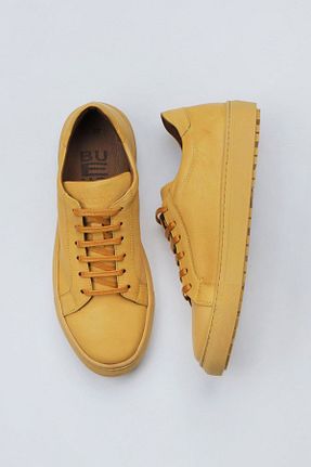 کفش کژوال زرد زنانه چرم خالص Bueno Shoes - کد 771955261
