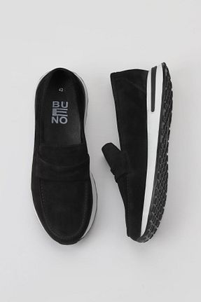 کفش اسنیکر مشکی مردانه بند دار Bueno Shoes - کد 666011195