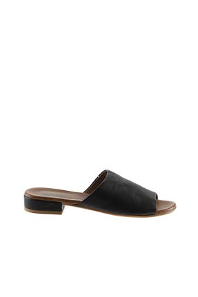 دمپائی مشکی زنانه چرم خالص Bueno Shoes - کد 302122089