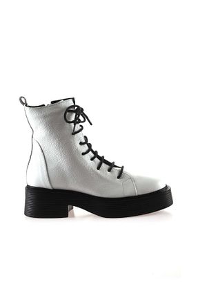بوت / نیم بوت سفید زنانه چرم خالص Bueno Shoes - کد 192561489