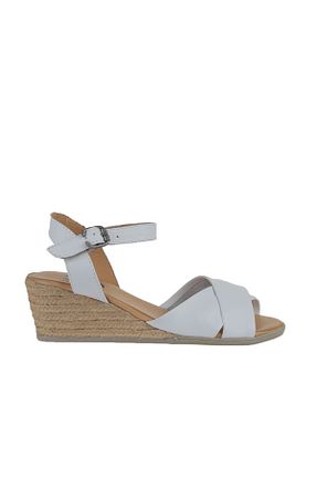 کفش اسپادریل سفید زنانه چرم خالص Bueno Shoes - کد 815735219