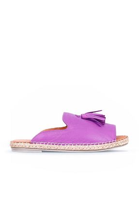 دمپائی بنفش زنانه چرم خالص Bueno Shoes - کد 103940250