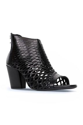 کفش پاشنه بلند کلاسیک مشکی زنانه چرم خالص Bueno Shoes - کد 70757801