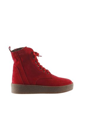 بوت / نیم بوت قرمز زنانه چرم خالص Bueno Shoes - کد 193121507