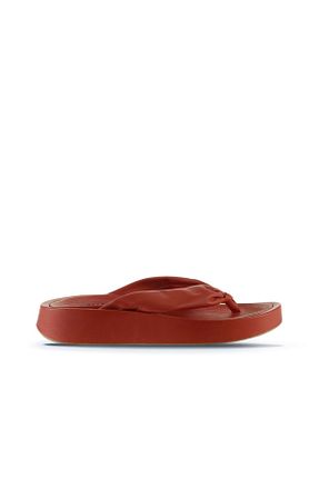 دمپائی قرمز زنانه چرم خالص Bueno Shoes - کد 290103110