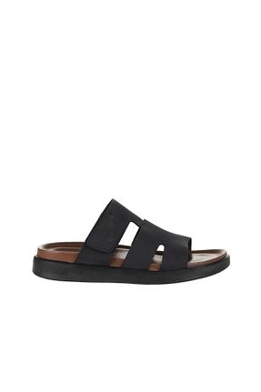 دمپائی مشکی مردانه چرم خالص Bueno Shoes - کد 774835274