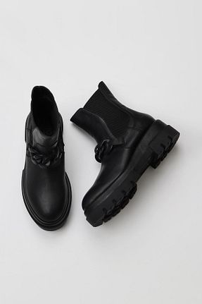 بوت / نیم بوت مشکی زنانه پارچه ای Bueno Shoes - کد 453628427
