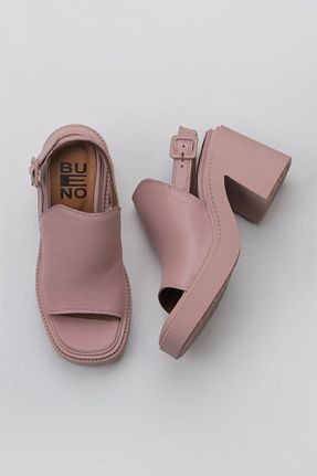 صندل صورتی زنانه پاشنه ضخیم Bueno Shoes - کد 774837175