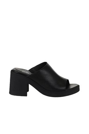 دمپائی مشکی زنانه چرم خالص Bueno Shoes - کد 773781666