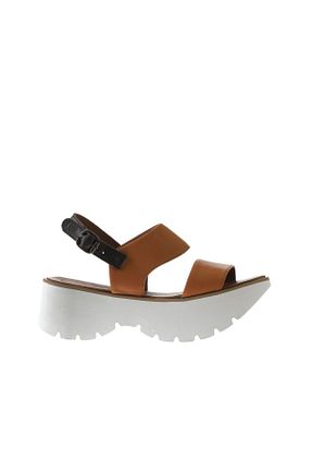 صندل قهوه ای زنانه پاشنه پر Bueno Shoes - کد 353450127