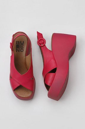 صندل صورتی زنانه پاشنه نازک Bueno Shoes - کد 774234736
