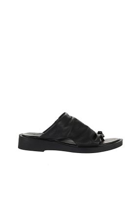 دمپائی مشکی زنانه چرم خالص Bueno Shoes - کد 774569865
