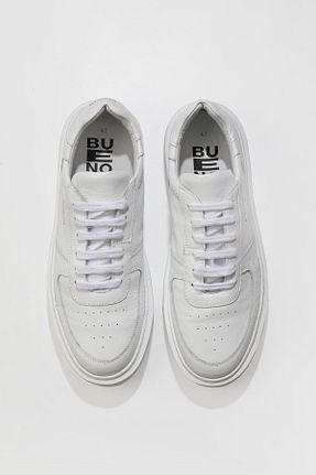 کفش اسنیکر سفید مردانه چرم اصل Bueno Shoes - کد 356406728