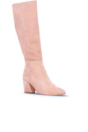 چکمه صورتی زنانه چرم خالص Bueno Shoes - کد 66862359