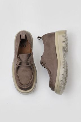 کفش پاشنه بلند پر قهوه ای زنانه پاشنه متوسط (5-9 سانتی متر) Bueno Shoes - کد 462187167