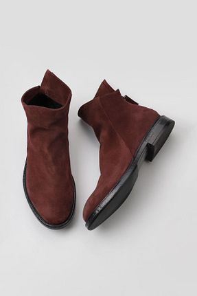 بوت / نیم بوت زرشکی مردانه چرم خالص Bueno Shoes - کد 507551214