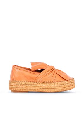 کفش پاشنه بلند پر قهوه ای زنانه پاشنه کوتاه (1 - 4 سانتی متر) Bueno Shoes - کد 117973706
