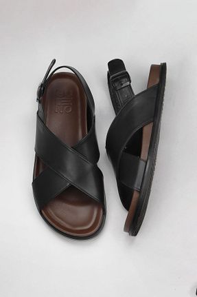صندل مشکی مردانه پاشنه تخت Bueno Shoes - کد 773781837