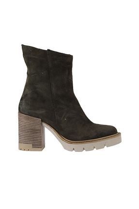 بوت / نیم بوت خاکی زنانه چرم خالص Bueno Shoes - کد 462187097
