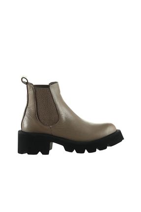 بوت / نیم بوت طوسی زنانه چرم خالص Bueno Shoes - کد 167133802