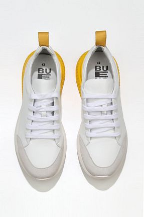 کفش اسنیکر سفید مردانه چرم اصل Bueno Shoes - کد 314864898