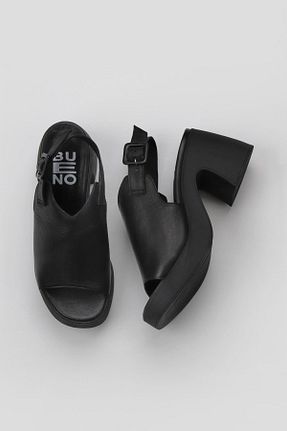 صندل مشکی زنانه پاشنه ضخیم Bueno Shoes - کد 773781698