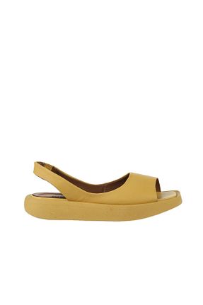 صندل زرد زنانه پاشنه پر Bueno Shoes - کد 774234780