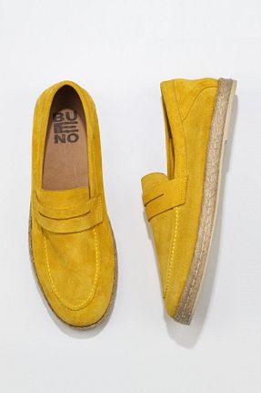 کفش کژوال زرد مردانه چرم خالص Bueno Shoes - کد 131439989