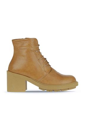 بوت / نیم بوت زرد زنانه چرم خالص Bueno Shoes - کد 776515671