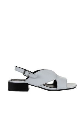 صندل سفید زنانه پاشنه ضخیم Bueno Shoes - کد 671985306