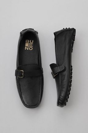 کفش لوفر مشکی مردانه چرم خالص Bueno Shoes - کد 774837080