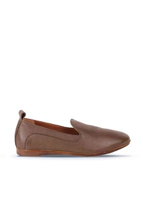 بابت خاکی زنانه چرم خالص Bueno Shoes - کد 66882732