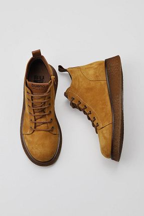 بوت / نیم بوت زرد زنانه چرم خالص Bueno Shoes - کد 391600574