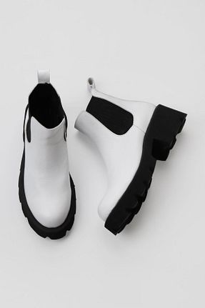 بوت / نیم بوت سفید زنانه چرم خالص Bueno Shoes - کد 380635813