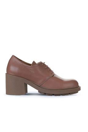 کفش کلاسیک قهوه ای زنانه چرم خالص Bueno Shoes - کد 766873667