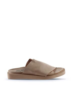 دمپائی صورتی زنانه چرم خالص Bueno Shoes - کد 107168034