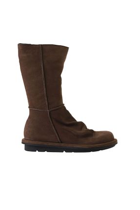 بوت / نیم بوت قهوه ای زنانه چرم خالص Bueno Shoes - کد 375377346