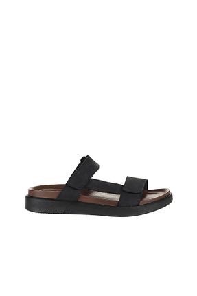 دمپائی مشکی مردانه چرم خالص Bueno Shoes - کد 774837546