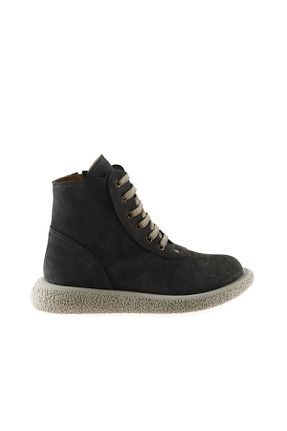 بوت / نیم بوت طوسی زنانه چرم خالص Bueno Shoes - کد 222976159