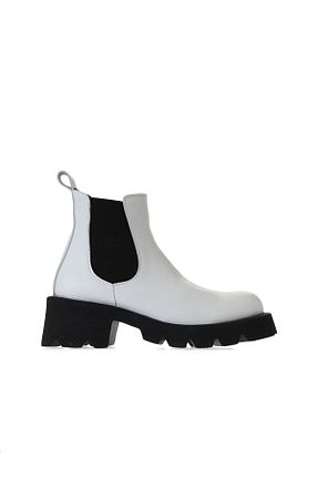 بوت / نیم بوت سفید زنانه چرم خالص Bueno Shoes - کد 380635813