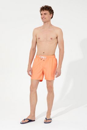 شلوارک ساحلی نارنجی مردانه بافتنی U.S. Polo Assn. - کد 846924127