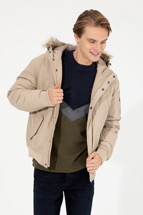 کاپشن بژ مردانه پارچه U.S. Polo Assn. - کد 846746914