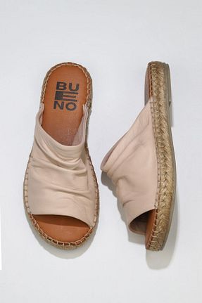 کفش اسپادریل صورتی زنانه چرم خالص Bueno Shoes - کد 309037692