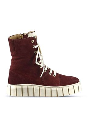 بوت / نیم بوت زرشکی زنانه چرم خالص Bueno Shoes - کد 166798766