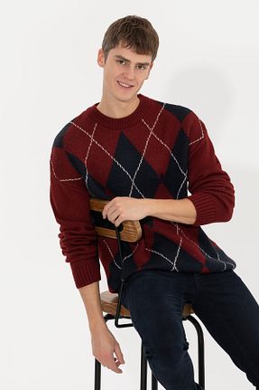 پلیور زرشکی مردانه ساده U.S. Polo Assn. - کد 762617201