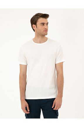 تیشرت سفید مردانه اسلیم فیت Pierre Cardin - کد 834860737