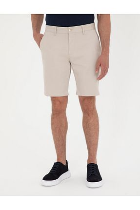 شلوارک و برمودا طوسی مردانه اسلیم فیت Pierre Cardin - کد 832721430